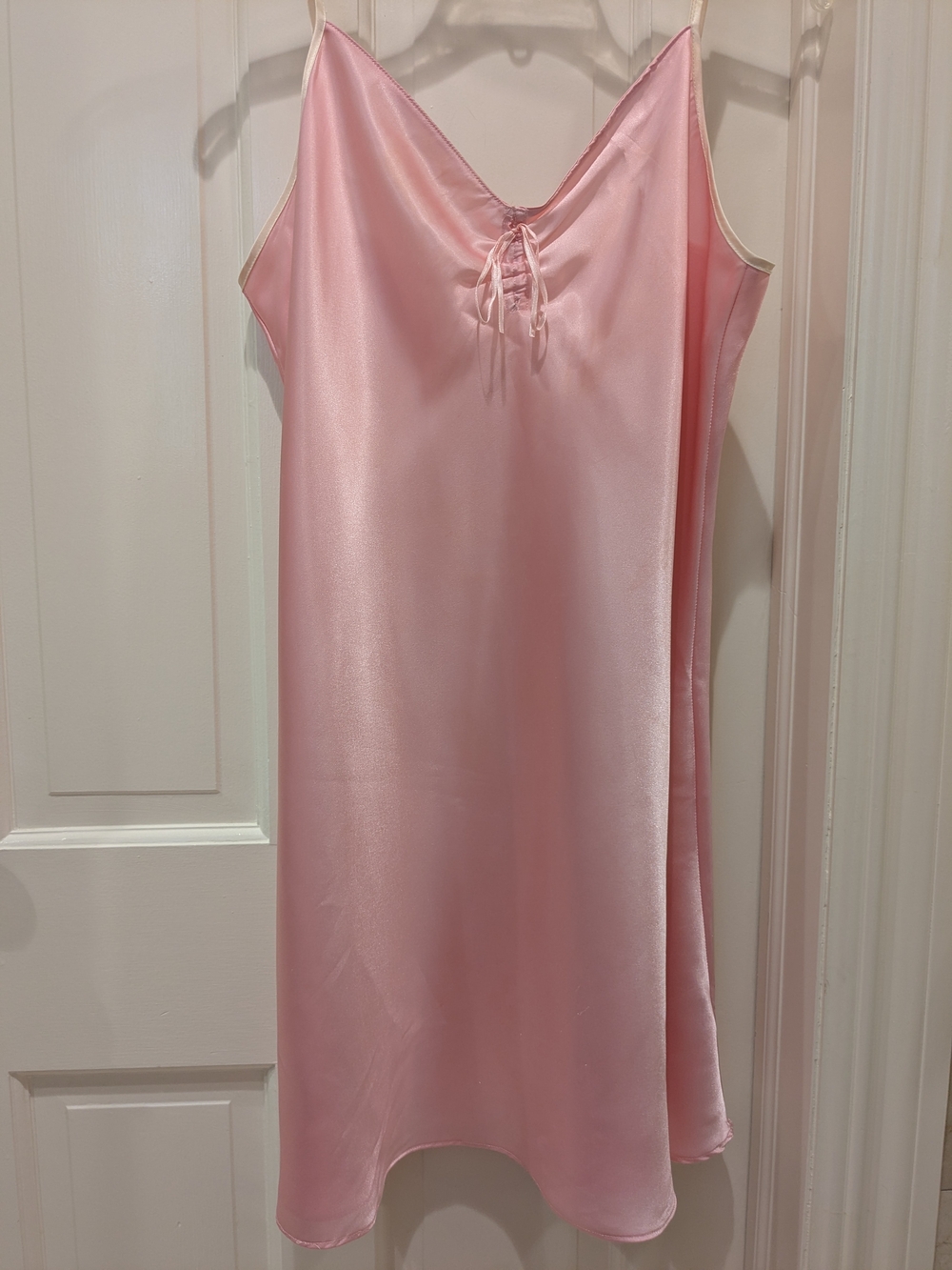 NWOT Pink Satin Slip - Women's Chemise, Nightie